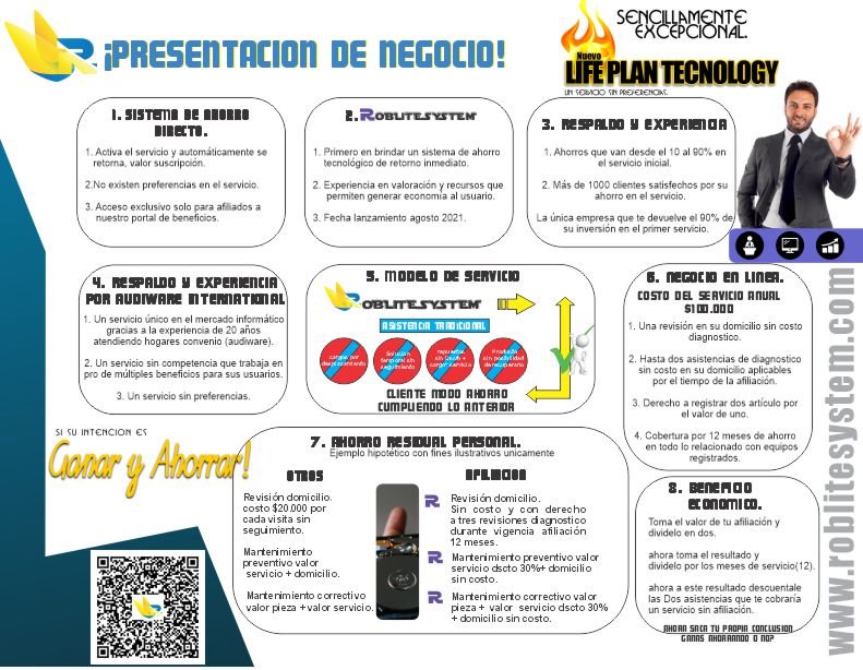 Presentación de negocios Plan Life